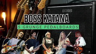 5 Grunge Pedalboards from One Amp! | Boss Katana 100mk2 Demo