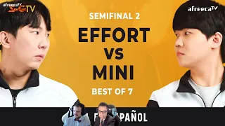 [ESP] ASL S16 Semifinal 2 (Mini vs Effort) - ASL Español (StarCastTV Español)