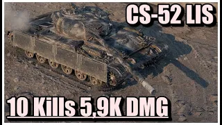 World of Tanks CS-52 LIS - 10 Kills 5,9K Damage Studzianki