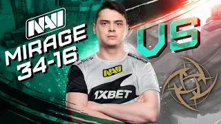 NAVI electronic не оставил шансов NiP - 34 фрага на Mirage (BLAST Premier Spring POV)