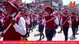 Desfile del Colegio Túpac Amaru en el Aniversario de Chilca | 2024