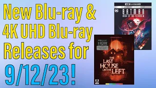 New Blu-ray & 4K UHD Blu-ray Releases for September 12th, 2023!