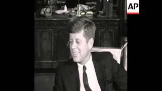 CAN 26 PRESIDENT KENNEDY MEETS POLITICIAN OR AMBASSADOR