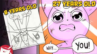 Professional Artists Redraw Their Childhood Art