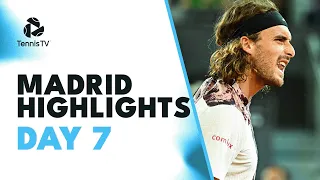 Alcaraz Faces Zverev; Rublev, Tsitsipas & Medvedev Also In Action | Day 7 Madrid 2023 Highlights