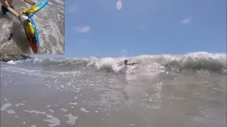Insane Beach Wipeout (ALMOST DIED)