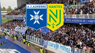 AMBIANCE AUXERRE - NANTES (AJA - FCN) (2 - 1) (ABBE DESCHAMPS) - 3 POINTS ET UNE PLACE DE GAGNER