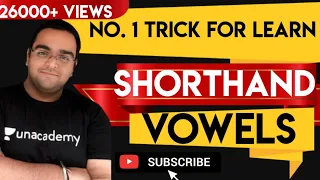 No.1 TRICK FOR LEARN SHORTHAND VOWELS🔥🔥