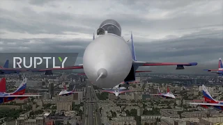 Russian Air  Force Parade Marks 75th Anniversary  Of Victory Day In Moscow(2020)