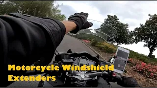 Motorcycle Windshield Extenders