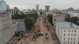 Строительство станции метро "Театральная" в Самаре  / Ленинский район / сентябрь 2022 г / Russia