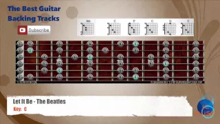 🎸 Let it Be - The Beatles Guitar Backing Track with scale chart and chords
