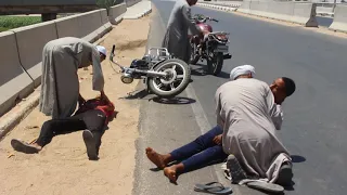 ولد الحاج صديق عمل حادثة موتوسيكل | فيديو مؤثر جدا جدا😭😭