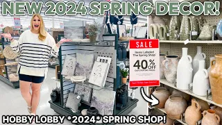 NEW HOBBY LOBBY *2024* SPRING SHOP DECOR! 🤩 Target Studio McGee Decor Dupes + Aisles Of NEW Finds!