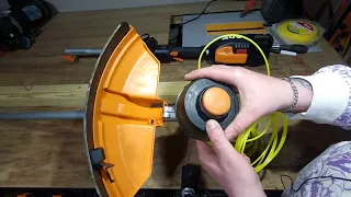 Worx wg186 hints and tips: how to replace your strimmer line - the easy way