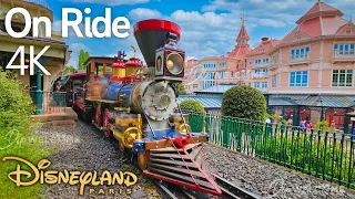 [4K] Disneyland Railroad - Full Tour  - Disneyland Paris
