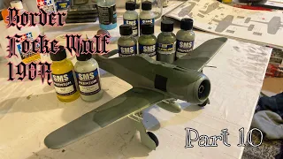 Painting Border FW 190A. Spray work done, ready for decals. Part 10