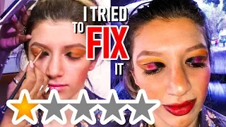 I WENT TO THE WORST REVIEWED MAKEUP ARTIST IN MY CITY and i tried to fix it