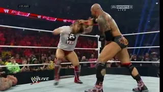 Wwe Daniel Bryan attacked Triple H on 31 03 2014 in Raw