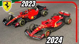 Is the Ferrari F1 2024 SF-24 FASTER than the Ferrari F1 2023 SF-23 ?