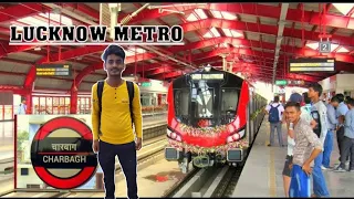 Lucknow Metro Full Vlog Video❤||Krishna Nagar to Charbagh||Lucknow Metro 🥰🥰