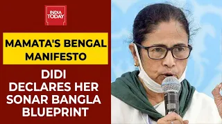Mamata Releases TMC's Poll Manifesto, Promises 5 Lakh Jobs A Year, Free Door-To-Door Ration Delivery