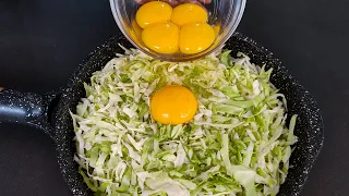 Cabbage with Eggs Tastes Better than Meat! Easy,simple & Delicious Recipe for Breakfast & Dinner