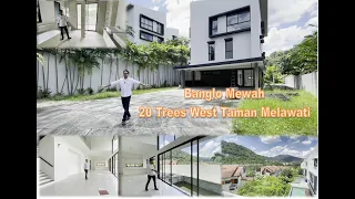 House Tour Biggest Unit in 20 Trees West Taman Melawati - Bungalow With Huge Swimming Pool