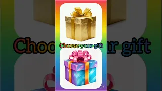 choose Golden vs Rainbow 🌈 gift box 🎁 #golden #rainbow #viral #trending gift #shorts