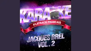 Le Plat Pays — Karaoké Playback Instrumental — Rendu Célèbre Par Jacques Brel