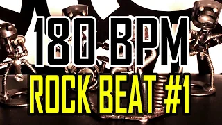 180 BPM - Rock Beat #1 - 4/4 Drum Beat - Drum Track