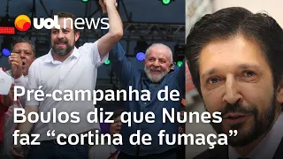 Pré-campanha de Boulos se manifesta após Nunes dizer que vai à Justiça por fala eleitoral de Lula