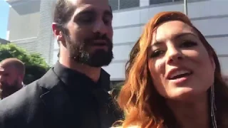 ESPN Red Carpet Interview BeckyLynch and SethRollins HD