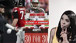 Falcons beat Bucs | Jameis Winston joins 30/30 club