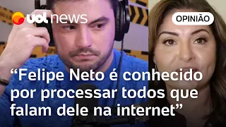 Felipe Neto usa falácias lógicas como se tivesse imunidade parlamentar, diz Madeleine Lacsko