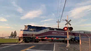 Altamont Corridor Express 3306 #04 North, #1 McKinley Avenue Railroad Crossing, Lathrop CA