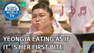 Yeongja eating as if it's her first bite [Stars' Top Recipe at Fun-Staurant/2020.03.30]