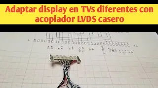 TV screen adaptation with different connector, using LVDS coupler