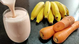 PRA QUE SERVE SUCO DE CENOURA COM BANANA | DESCUBRA OS BENEFÍCIOS DO PODEROSO ANTI CANSAÇO E FADIGA