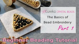 Learn the Basics of Bead Embroidery - Make your own EASY handmade jewelry with seed beads! Part 1