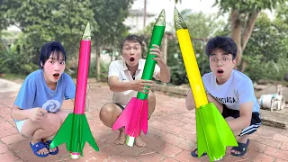 HẢI CỦ CẢI LÀM TÊN LỬA 7 SẮC CẦU VỒNG CÙNG THẮNG TÊ TÊ VÀ HẰNG NGA THEO VIDEO TIKTOK TRIỆU VIEW