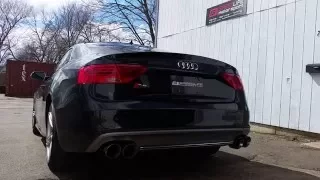 Audi B8.5 S5 with AWE-Tuning track edition exhaust with resonated dowpipes