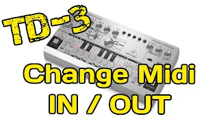 Behringer TD-3  How to change midi channels manually.