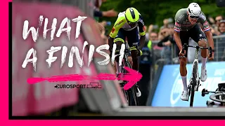 Mathieu Van Der Poel grabs thrilling Stage 1 Victory at 2022 Giro d'Italia | Eurosport
