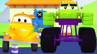 service auto pentru copii -  Marley este Hulk - Vopsitoria lui Tom în Orasul Masinilor 🎨 Desene