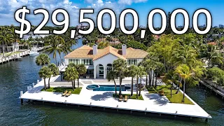 INSIDE A $29,500,000 MANSION ON ITS OWN PRIVATE PENINSULA / FORT LAUDERDALE, FL