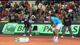 Nadal's Best Points vs Del Potro - Davic Cup Final 2011