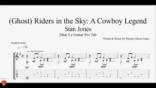 (Ghost) Riders in the Sky: A Cowboy Legend - Guitar Tutorial + TAB