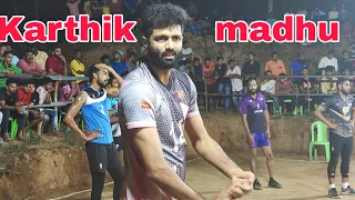 Railways player's vs Karnataka postal players | kerala volleyball match 😈| fire Volleyball