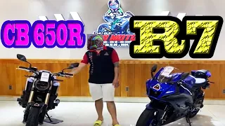 Siu phẩm yamaha r7 2023 odo2k (21x)+ ôg trùm doanh số cb650r 2019(17x)